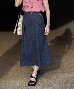 Reflect / リフレクト ロング・マキシ丈スカート | ツイードセミフレアスカート