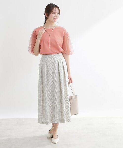 Reflect / リフレクト ロング・マキシ丈スカート | ツイードセミフレアスカート | 詳細6