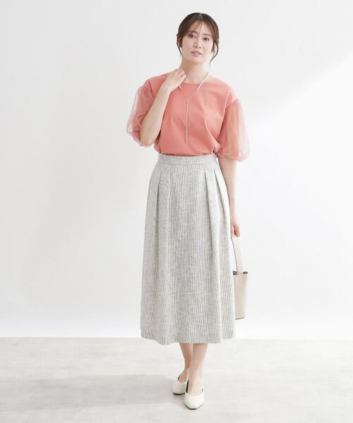 Reflect / リフレクト ロング・マキシ丈スカート | ツイードセミフレアスカート | 詳細7