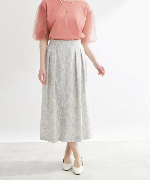Reflect / リフレクト ロング・マキシ丈スカート | ツイードセミフレアスカート | 詳細8