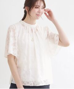 Reflect / リフレクト その他トップス | 【選べる2柄／セットアップ可】プチスタンドカラーブラウス