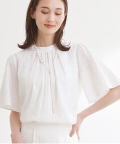 Reflect / リフレクト その他トップス | 【選べる2柄／セットアップ可】プチスタンドカラーブラウス