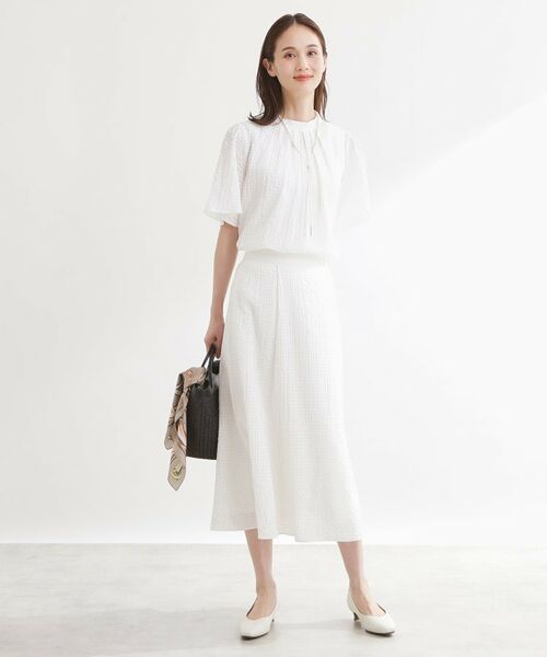 Reflect / リフレクト その他トップス | 【選べる2柄／セットアップ可】プチスタンドカラーブラウス | 詳細11