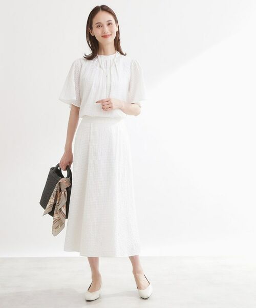 Reflect / リフレクト その他トップス | 【選べる2柄／セットアップ可】プチスタンドカラーブラウス | 詳細12