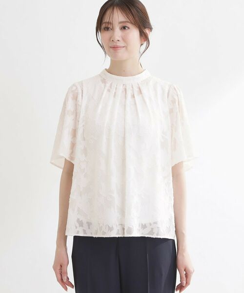 Reflect / リフレクト その他トップス | 【選べる2柄／セットアップ可】プチスタンドカラーブラウス | 詳細14