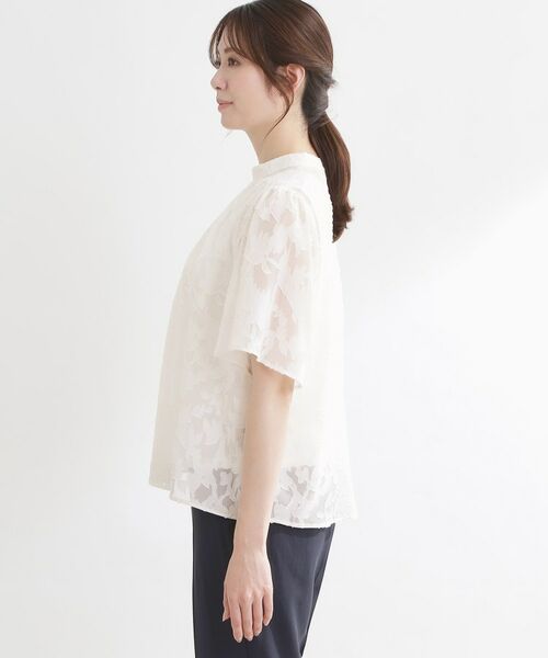 Reflect / リフレクト その他トップス | 【選べる2柄／セットアップ可】プチスタンドカラーブラウス | 詳細15