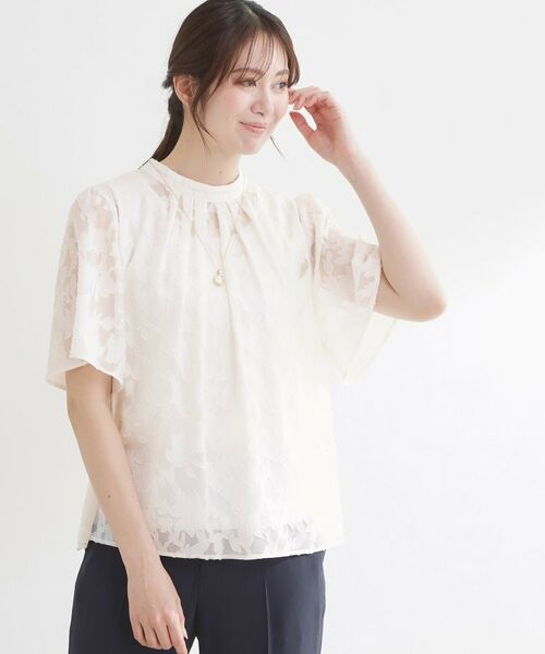 Reflect / リフレクト その他トップス | 【選べる2柄／セットアップ可】プチスタンドカラーブラウス | 詳細2