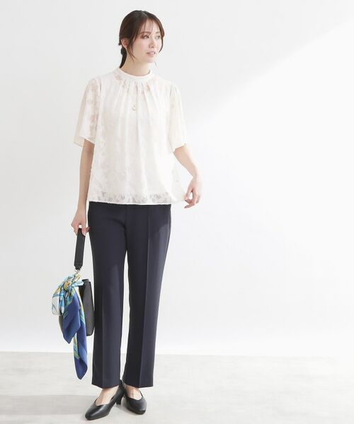 Reflect / リフレクト その他トップス | 【選べる2柄／セットアップ可】プチスタンドカラーブラウス | 詳細3