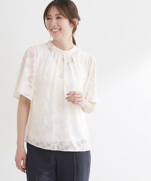 Reflect / リフレクト その他トップス | 【選べる2柄／セットアップ可】プチスタンドカラーブラウス | 詳細30