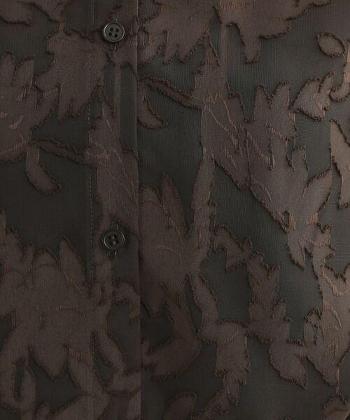 Reflect / リフレクト シャツ・ブラウス | 【選べる2柄／セットアップ可】シャツ衿シアーブラウス | 詳細13
