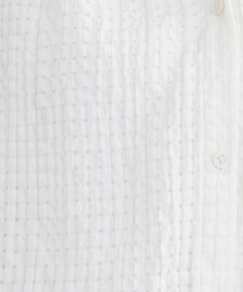 Reflect / リフレクト シャツ・ブラウス | 【選べる2柄／セットアップ可】シャツ衿シアーブラウス | 詳細18