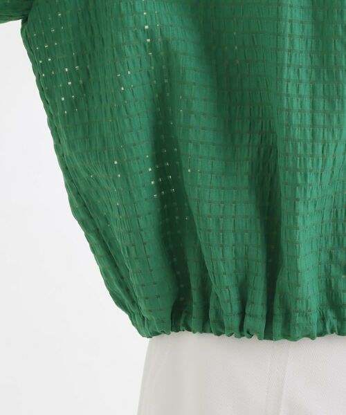 Reflect / リフレクト シャツ・ブラウス | 【選べる2柄／セットアップ可】シャツ衿シアーブラウス | 詳細24