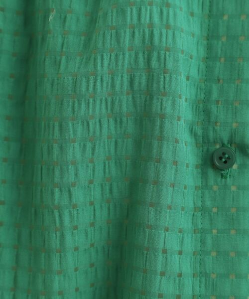 Reflect / リフレクト シャツ・ブラウス | 【選べる2柄／セットアップ可】シャツ衿シアーブラウス | 詳細5