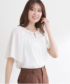 Reflect / リフレクト シャツ・ブラウス | ネックギャザーデザインブラウス