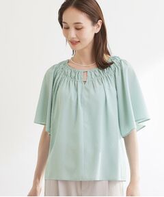 Reflect / リフレクト シャツ・ブラウス | ネックギャザーデザインブラウス