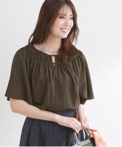 Reflect / リフレクト シャツ・ブラウス | ネックギャザーデザインブラウス
