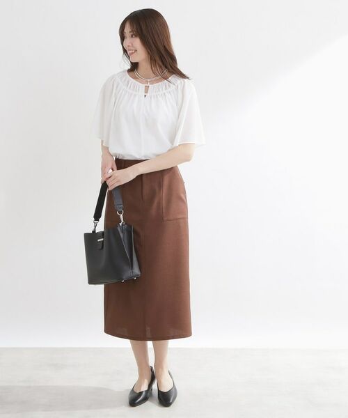 Reflect / リフレクト シャツ・ブラウス | ネックギャザーデザインブラウス | 詳細12