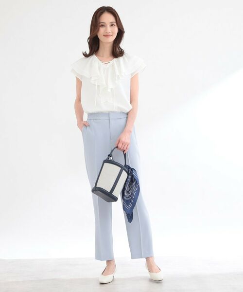 Reflect / リフレクト シャツ・ブラウス | 【通気性あり／涼しい／マシンウォッシャブル】フリルディテールブラウス | 詳細14