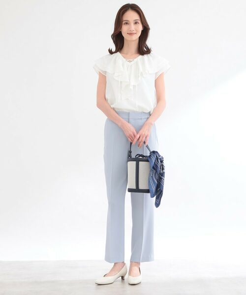 Reflect / リフレクト シャツ・ブラウス | 【通気性あり／涼しい／マシンウォッシャブル】フリルディテールブラウス | 詳細15