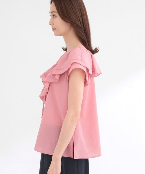 Reflect / リフレクト シャツ・ブラウス | 【通気性あり／涼しい／マシンウォッシャブル】フリルディテールブラウス | 詳細19