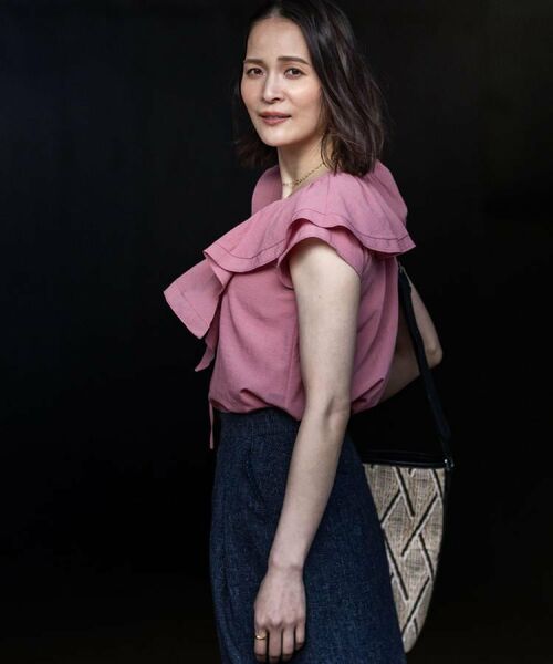 Reflect / リフレクト シャツ・ブラウス | 【通気性あり／涼しい／マシンウォッシャブル】フリルディテールブラウス | 詳細2