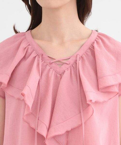Reflect / リフレクト シャツ・ブラウス | 【通気性あり／涼しい／マシンウォッシャブル】フリルディテールブラウス | 詳細21