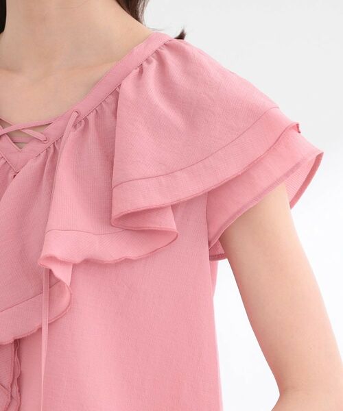 Reflect / リフレクト シャツ・ブラウス | 【通気性あり／涼しい／マシンウォッシャブル】フリルディテールブラウス | 詳細22