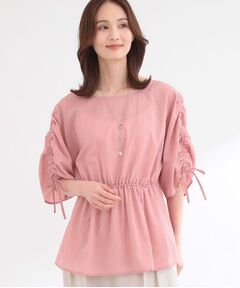 Reflect / リフレクト シャツ・ブラウス | 【通気性あり／涼しい／マシンウォッシャブル】ウエストギャザーブラウス