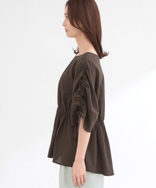Reflect / リフレクト シャツ・ブラウス | 【通気性あり／涼しい／マシンウォッシャブル】ウエストギャザーブラウス | 詳細15