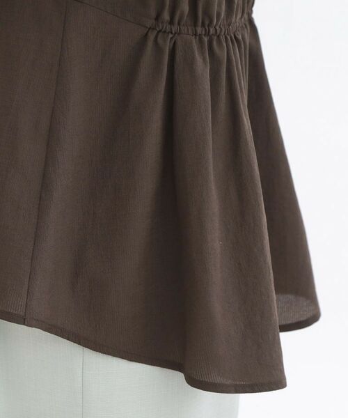 Reflect / リフレクト シャツ・ブラウス | 【通気性あり／涼しい／マシンウォッシャブル】ウエストギャザーブラウス | 詳細19