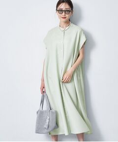 Reflect / リフレクト ロング・マキシ丈ワンピース | すっきり見えバンドカラーシャツワンピース