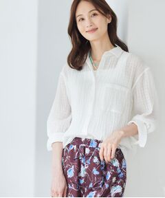 Reflect / リフレクト シャツ・ブラウス | 【羽織にも◎／セットアップ可】八分袖リラックスシャツ