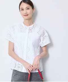 Reflect / リフレクト シャツ・ブラウス | 【通勤◎】カットワーク刺繍レース シャツブラウス