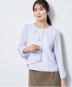 Reflect / リフレクト シャツ・ブラウス | 【通勤／セレモニー】クルーネック シフォンブラウス