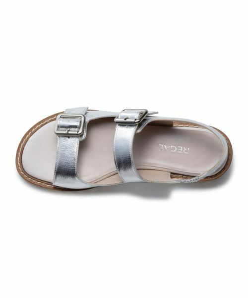 REGAL / リーガル サンダル | リーガル F28R ダブルバックルサンダル シルバー サンダル | 詳細2