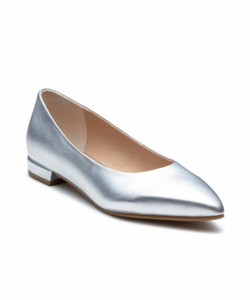 REGAL / リーガル フラットシューズ | リーガル F37R ポインテッドトウフラットシューズ シルバー フラットシューズ | 詳細1