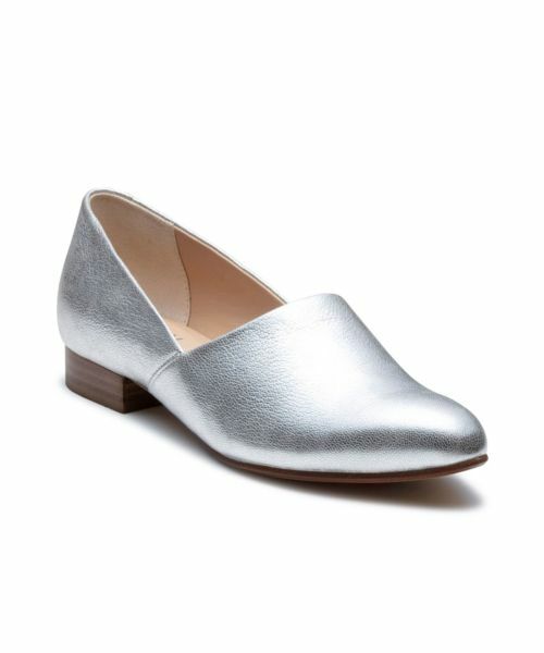 REGAL / リーガル フラットシューズ | リーガル F38R 甲深フラットシューズ シルバー フラットシューズ | 詳細1