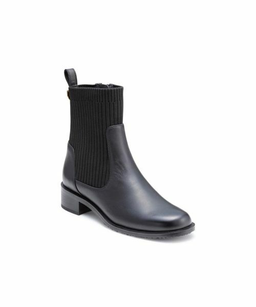 REGAL / リーガル ブーツ（ショート丈） | リーガル F76R ニットブーツ ブラック ブーツ | 詳細1
