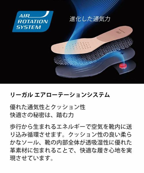 REGAL / リーガル ビジネス・ドレスシューズ | REGAL 221S ストレートチップ ダークブラウン ビジネスシューズ | 詳細7