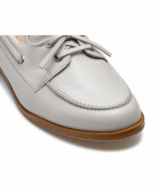 REGAL / リーガル フラットシューズ | REGAL F83R デッキタイプローファー アイボリー カジュアルシューズ | 詳細6