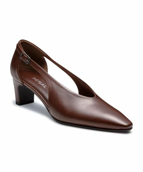 REGAL / リーガル パンプス | REGAL F95R サイドオープンパンプス ブラウン パンプス | 詳細1