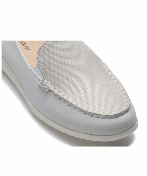 Regal Walker / リーガルウォーカー フラットシューズ | リーガルウォーカー HC63 ヴァンプモカスリッポン アイボリー フラットシューズ | 詳細6