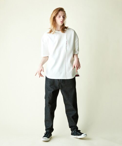 rehacer / レアセル デニムパンツ | rehacer : Big Pocket Wide Tapered Denim Made in Okayama Japan / ビッグポケット ワイド テーパード デニム メイドインジャパン | 詳細5