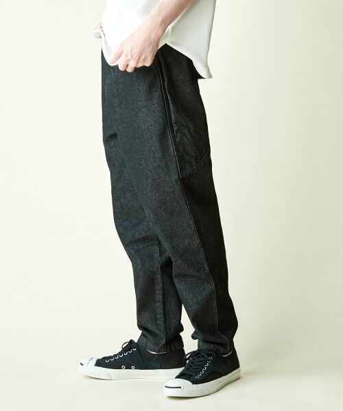 rehacer / レアセル デニムパンツ | rehacer : Big Pocket Wide Tapered Denim Made in Okayama Japan / ビッグポケット ワイド テーパード デニム メイドインジャパン | 詳細9