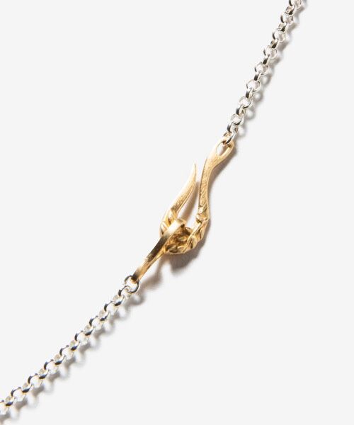 rehacer / レアセル ネックレス・ペンダント・チョーカー | rehacer : Leaf Hook Chain Necklace Made in Japan / リーフフックチェインネックレス メイドインジャパン | 詳細3