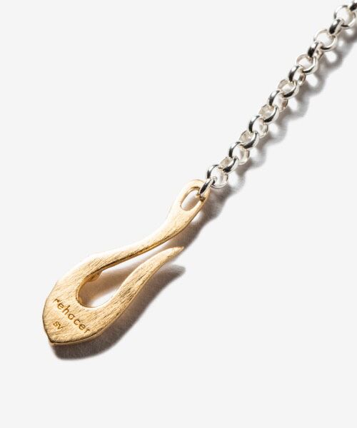 rehacer / レアセル ネックレス・ペンダント・チョーカー | rehacer : Leaf Hook Chain Necklace Made in Japan / リーフフックチェインネックレス メイドインジャパン | 詳細4