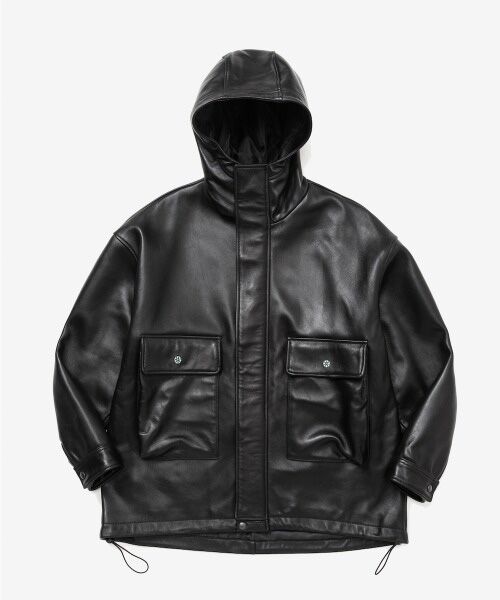 rehacer / レアセル レザーブルゾン・ジャケット | rehacer : Big Pocket Leather MT Jacket / ビッグ ポケット レザーマウンテンジャケット | 詳細20