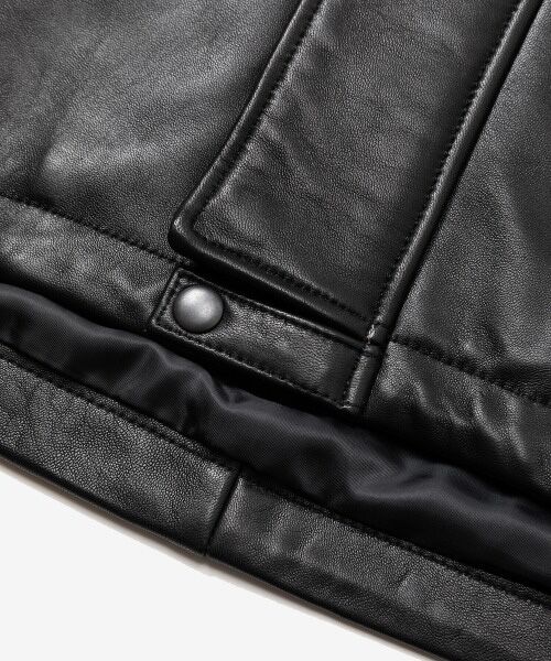 rehacer / レアセル レザーブルゾン・ジャケット | rehacer : Big Pocket Leather MT Jacket / ビッグ ポケット レザーマウンテンジャケット | 詳細26