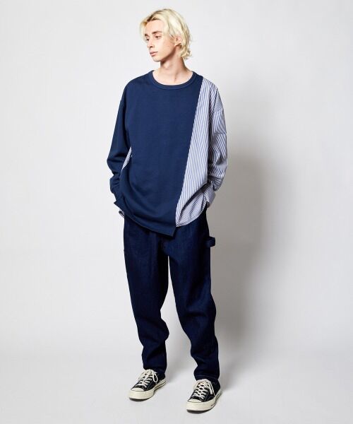 rehacer / レアセル デニムパンツ | rehacer : Wide Tapered Easy Painter PT / ワイドテーパード イージー ペインターパンツ | 詳細2