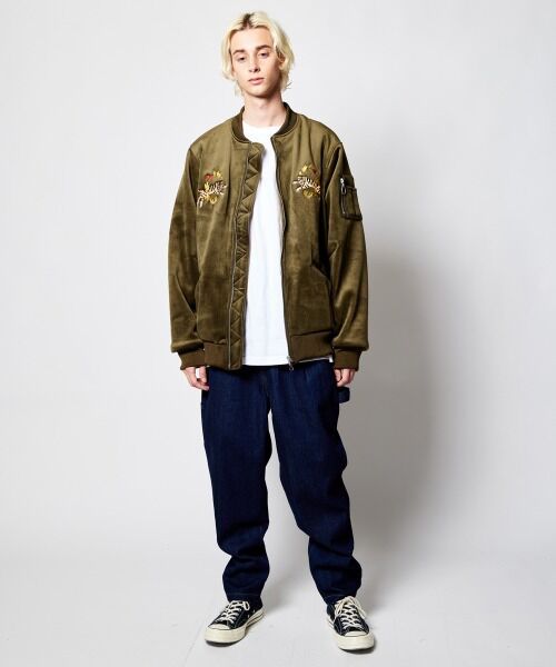 rehacer / レアセル デニムパンツ | rehacer : Wide Tapered Easy Painter PT / ワイドテーパード イージー ペインターパンツ | 詳細7